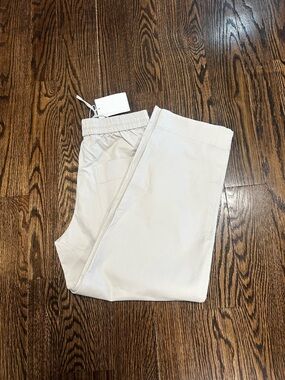 Men's COS Casual Elastic-Waist Pants in Cream